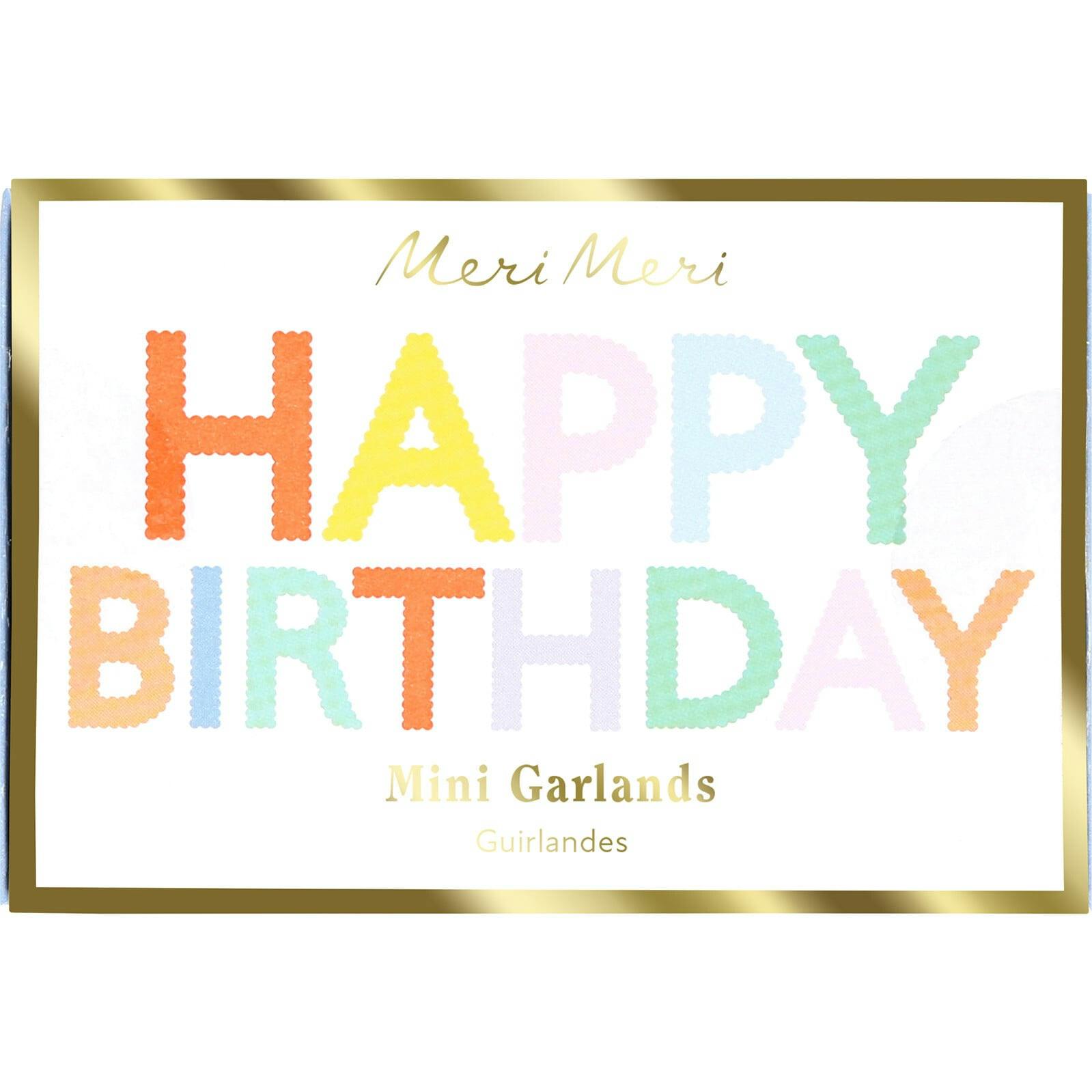 Happy Birthday Mini Matchbox Garlands