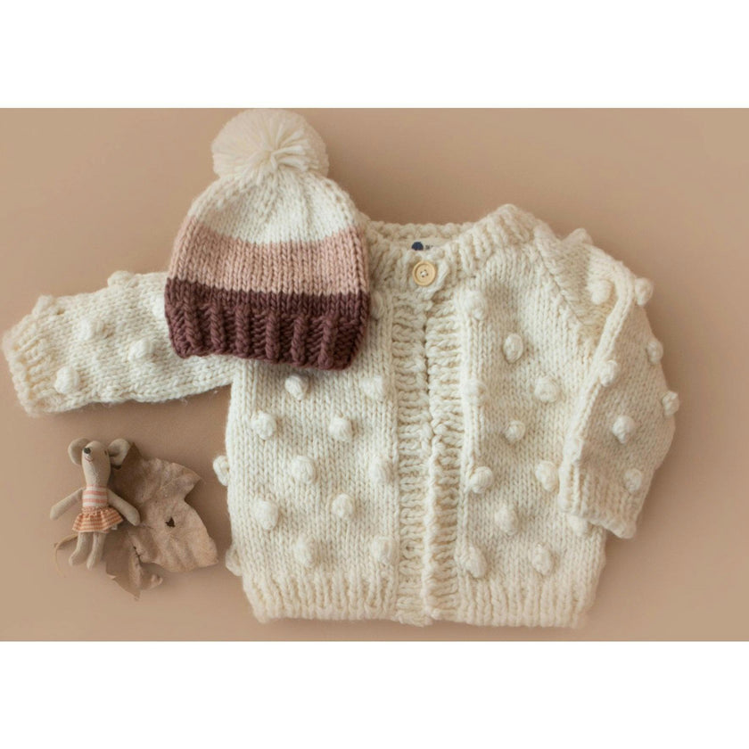 Popcorn Cardigan, Cream