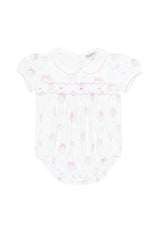 Pink Pumpkin Patch Smocked Bubble