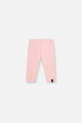 Baby Rib Leggings Pale Dusty Pink