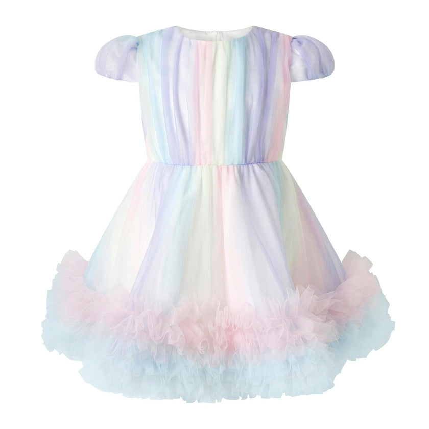 Rainbow Tulle Party Dress