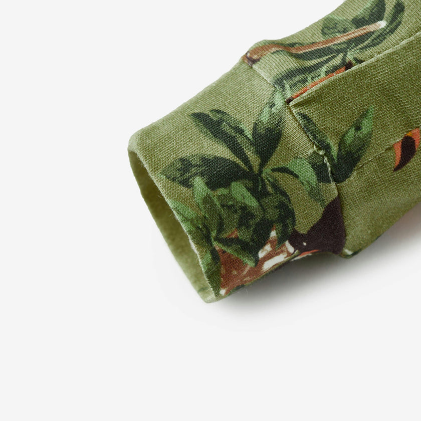 Cotton Stretch Zipper Pajama