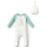 Teal Love The Planet One-Piece Set