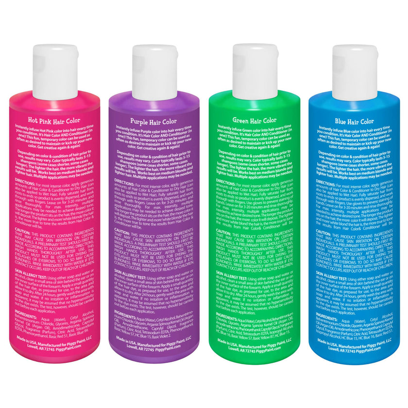 Rainbow Hair Color 4-pack Bundle