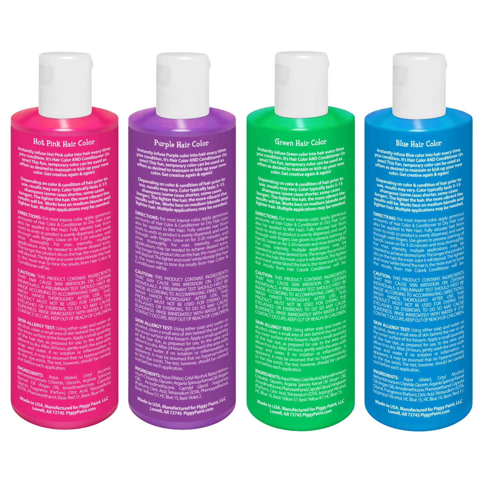 Rainbow Hair Color 4-pack Bundle