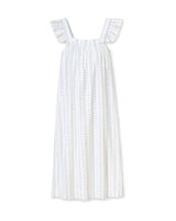 Women's Twill Clara Nightgown in Cottage Stripe
