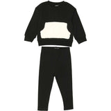 Unisex Couture Contrast Front Pocket Sweater & Pant 2-Piece Set