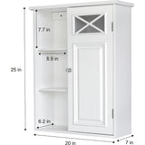 Dawson Wooden Wall Cabinet with Cross Molding