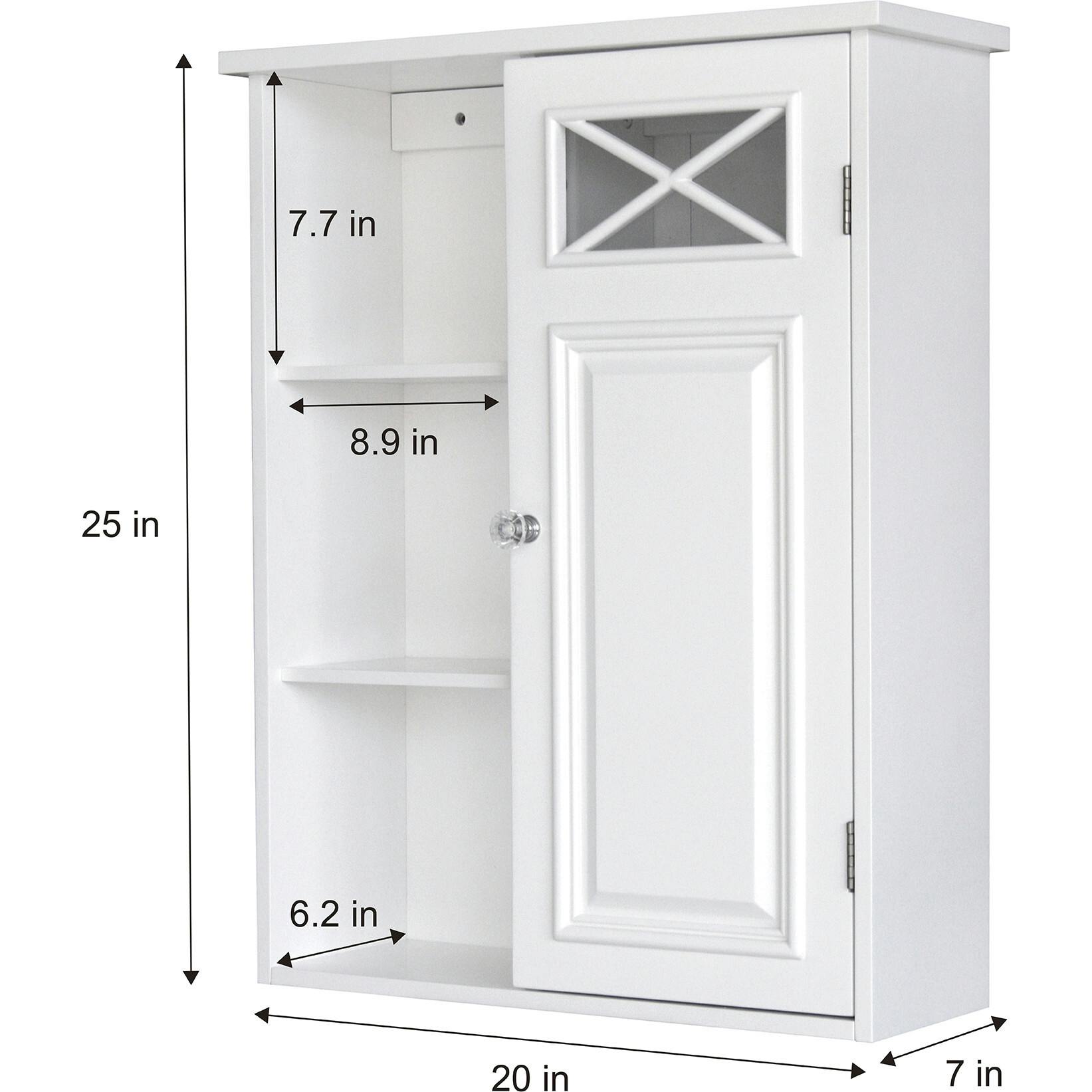 Dawson Wooden Wall Cabinet with Cross Molding