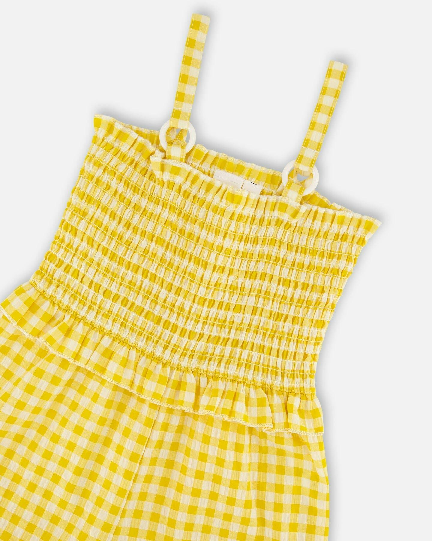 Capri Jumpsuit With Smocking