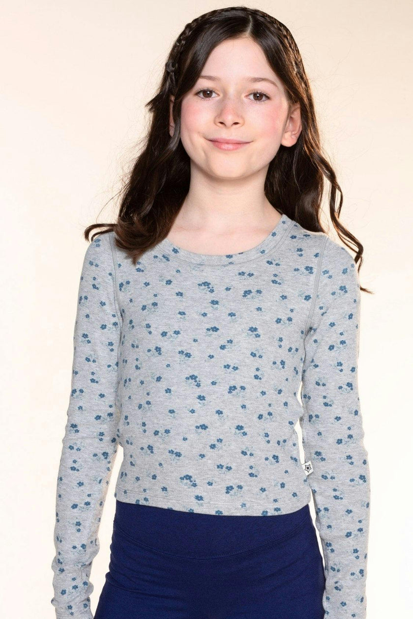 Ultra-Soft Ribbed Long Sleeve Fitted Tee