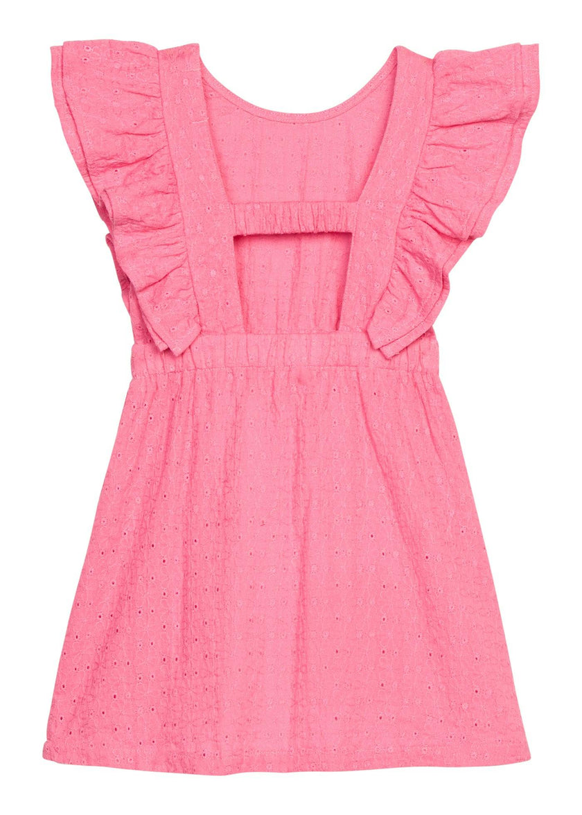 Sadie Dress - Taffy Pink Embroidery