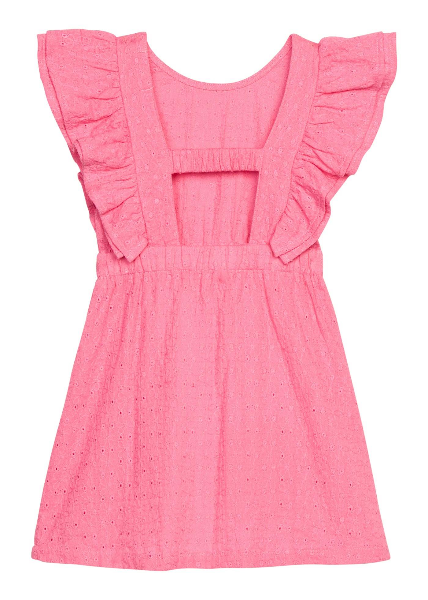 Sadie Dress - Taffy Pink Embroidery