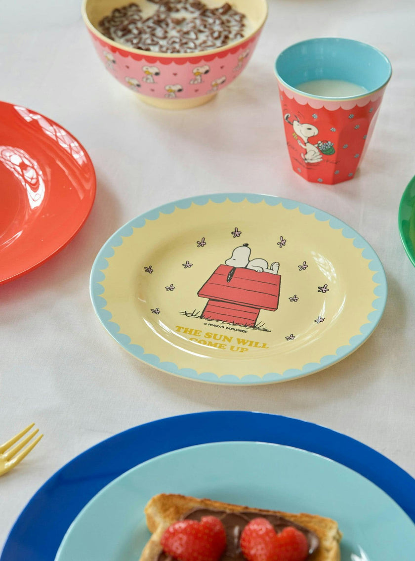 Medium Bowl - Pink- Snoopy Print -