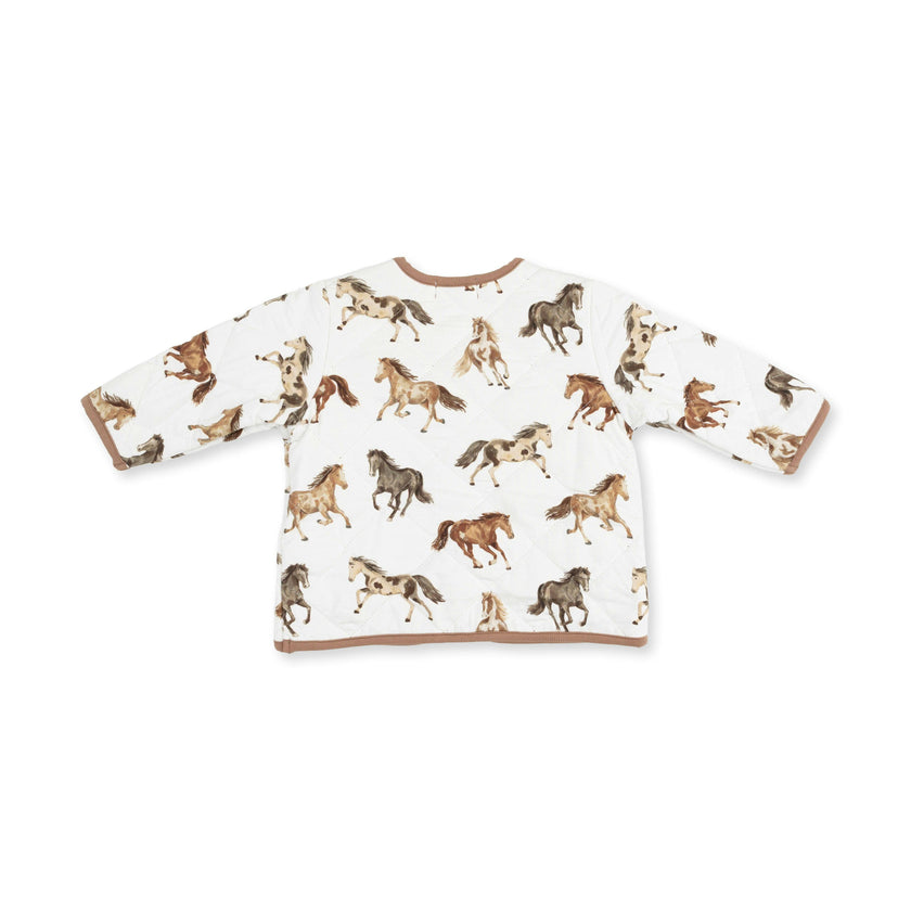 Wild Horses - Quilted V Neck Jacket