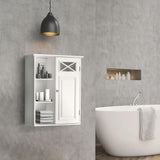 Dawson Wooden Wall Cabinet with Cross Molding