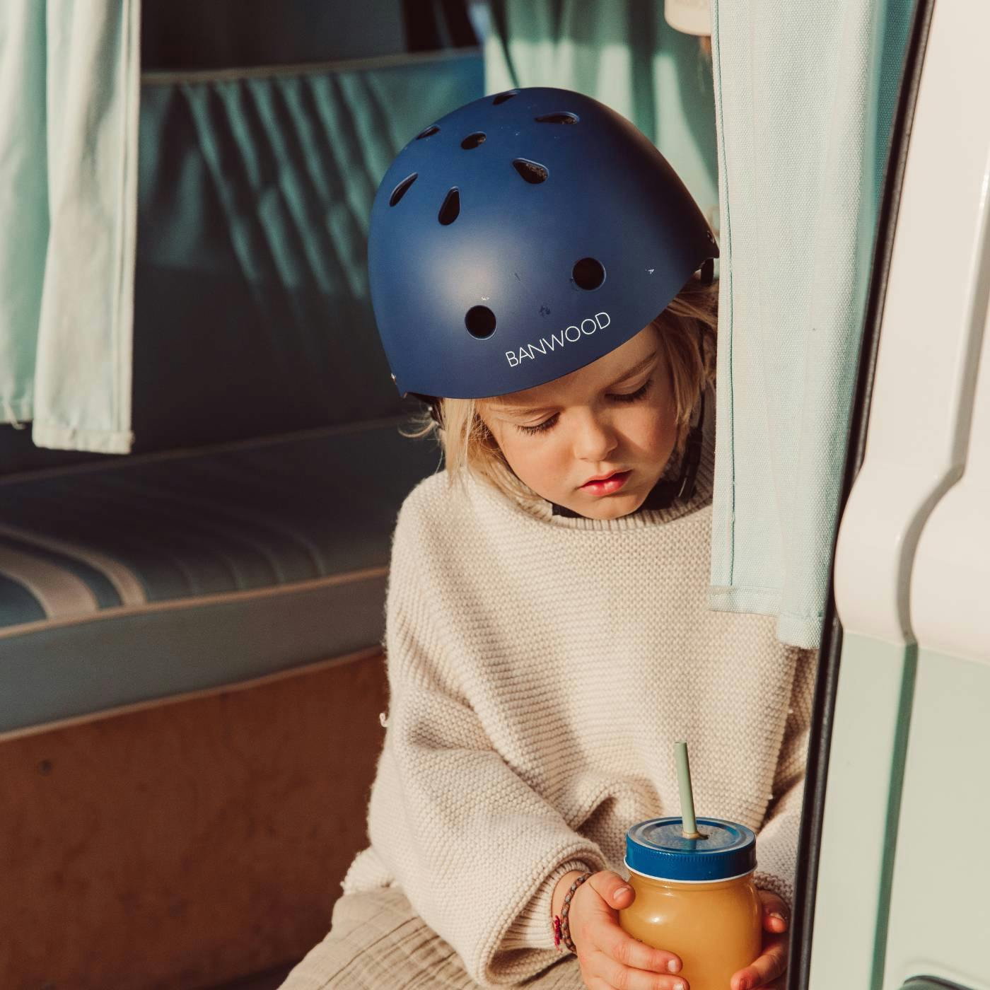Banwood Classic Kids Bike Helmet — Matte Navy Blue