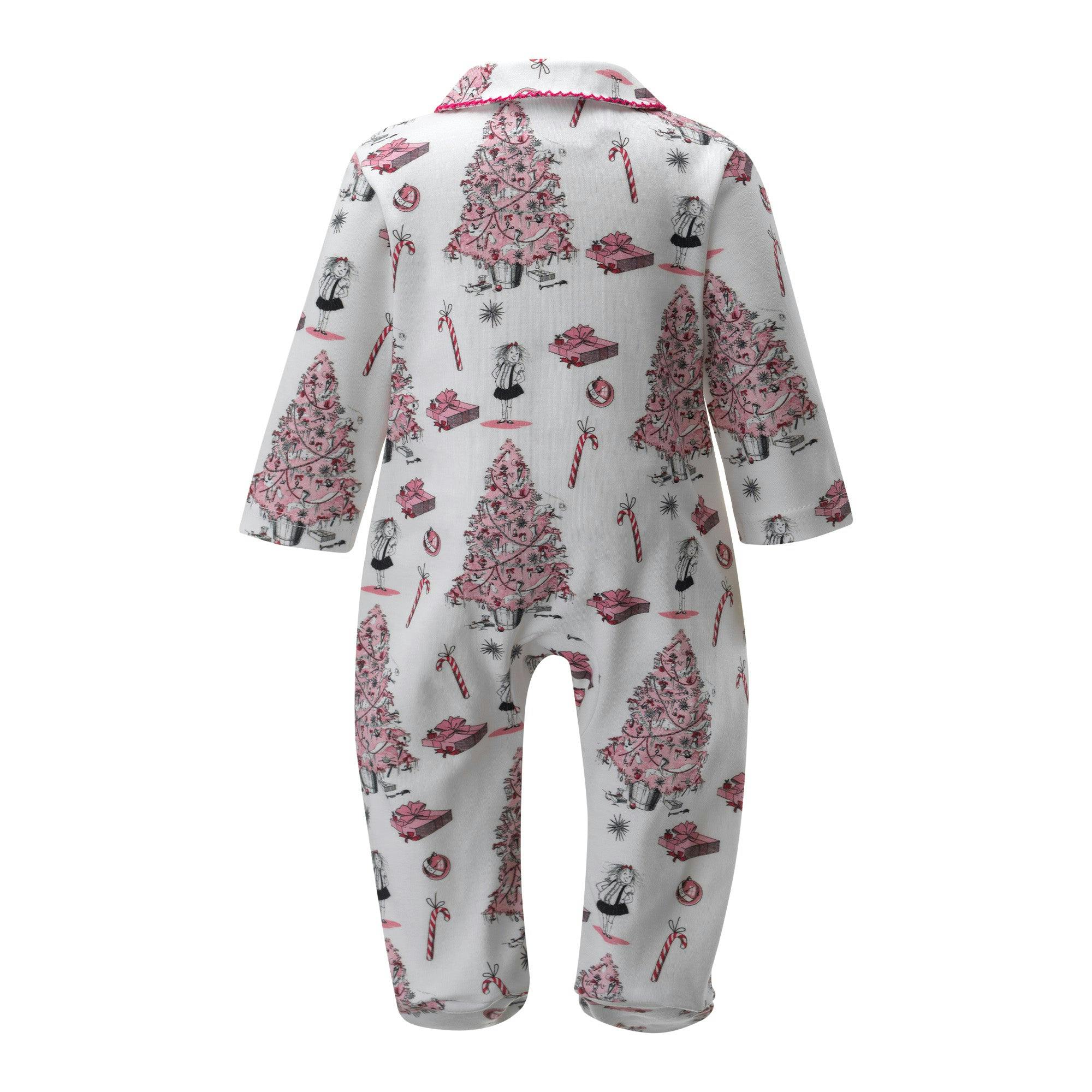 Eloise Christmas Tree Footie Gift Set, Pink
