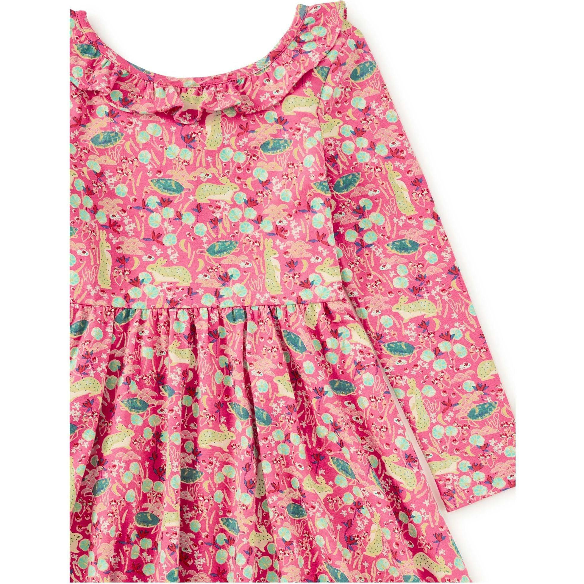 Ruffle Collar Ballet Dress, Pink