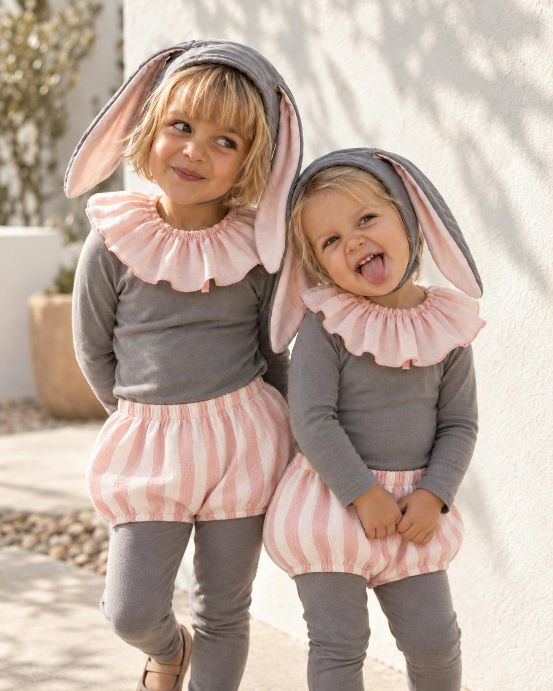 Grey Circus Bunny Costume