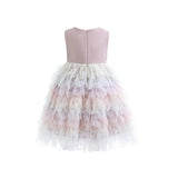 Purple Multi Ruffle Layla Dress