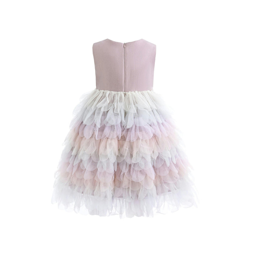 Purple Multi Ruffle Layla Dress