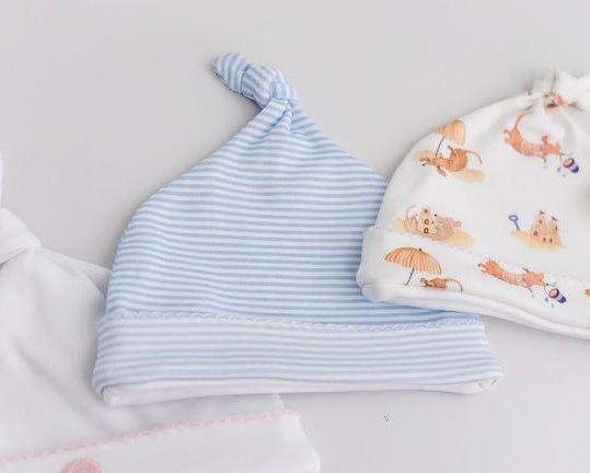 Lemons Pima Cotton Newborn Hat