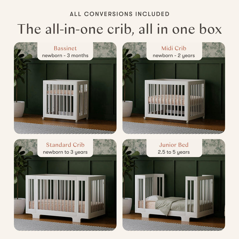 Babyletto Yuzu 8-in-1 Convertible Crib with All-Stages® Conversion Kits