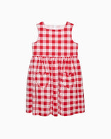 Valentina Heart Dress in Red Gingham