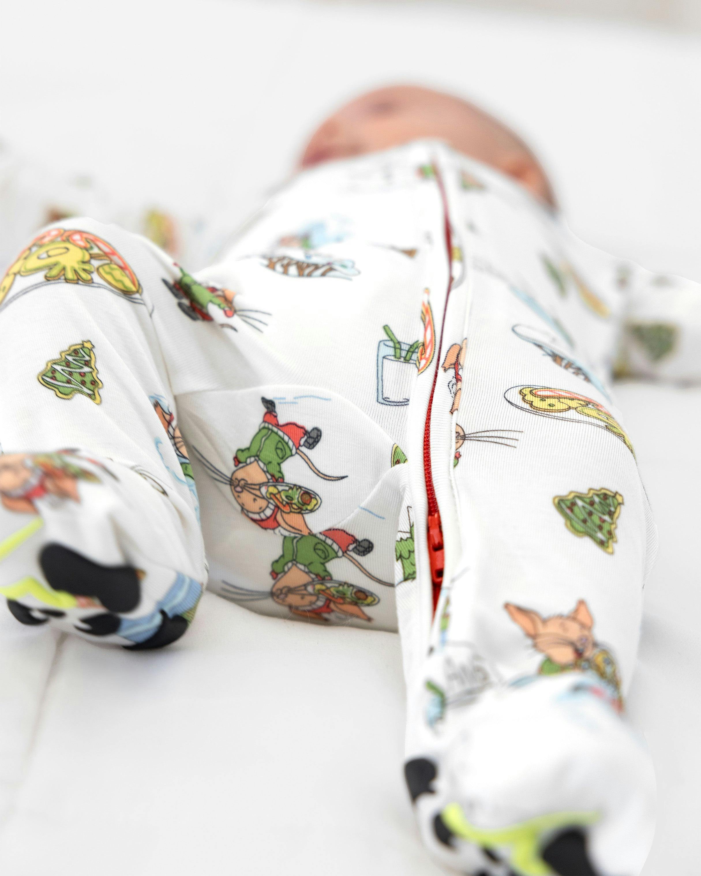 If You Give A Mouse A Cookie Christmas Bamboo Convertible Footie