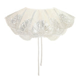 White Sequin Lace Stole