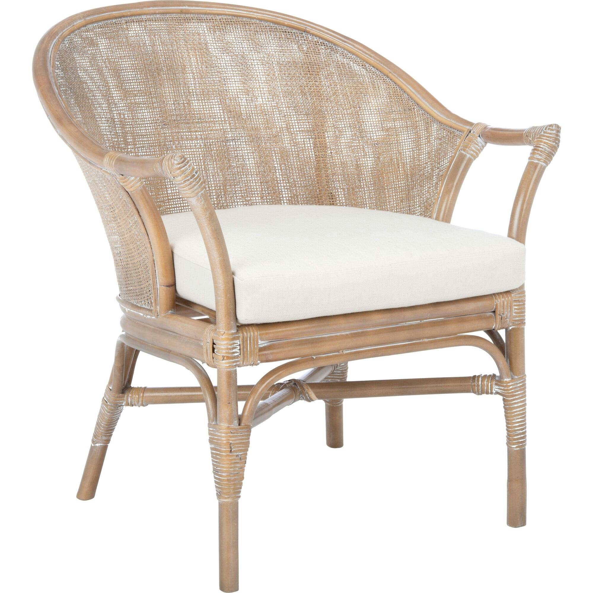 Dustin Rattan Accent Chair with Cushion