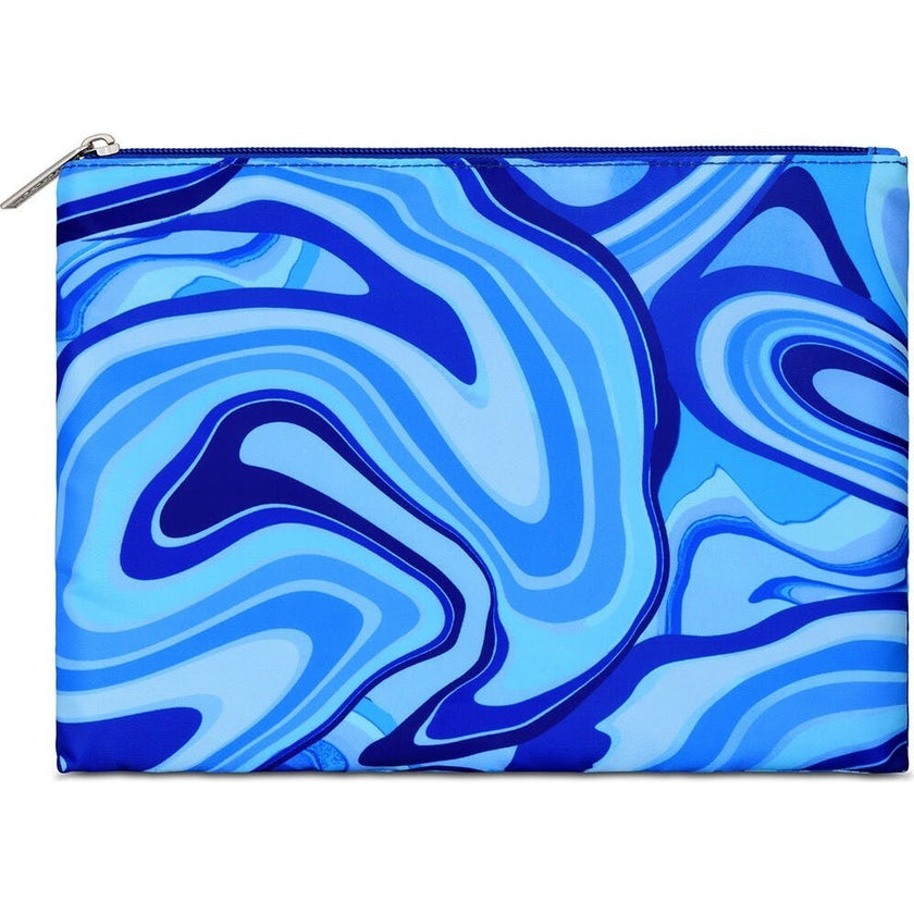 Blue Swirl Cosmetic Trio