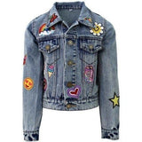All About The Patch Crop Denim Jacket