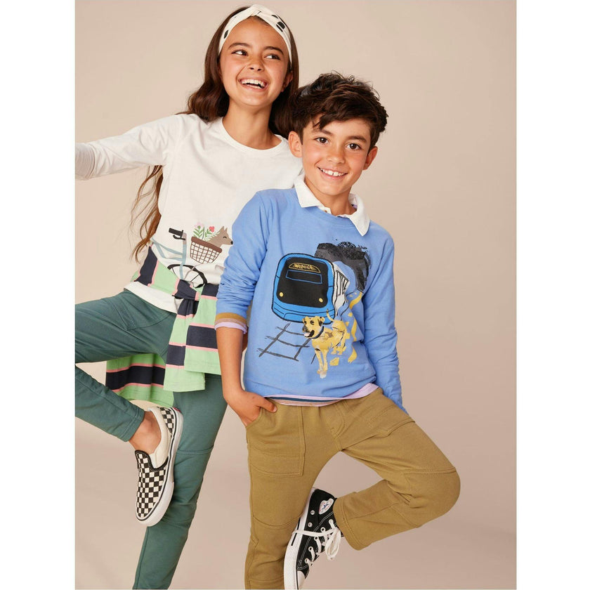 Wheelie Fun Graphic Tee, White