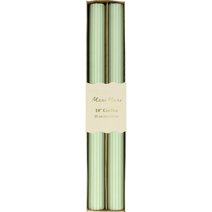 Sea Foam Green Table Candles
