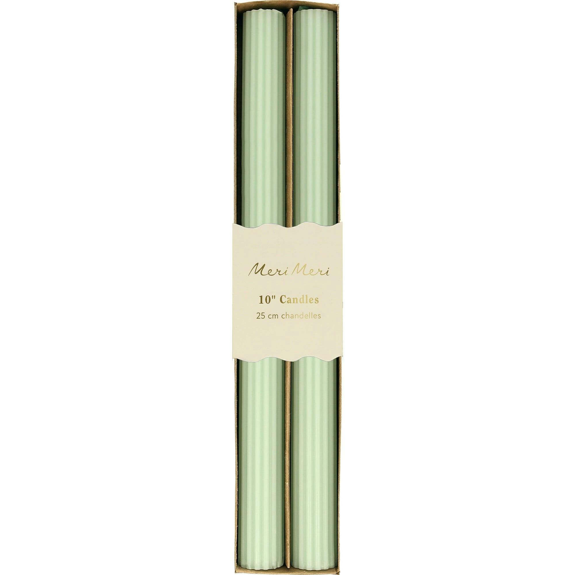 Sea Foam Green Table Candles