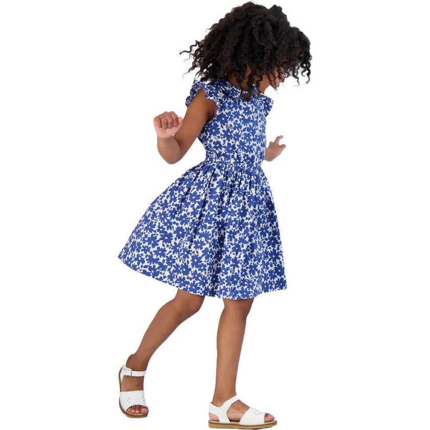 Juniper Button Front Dress, Blue