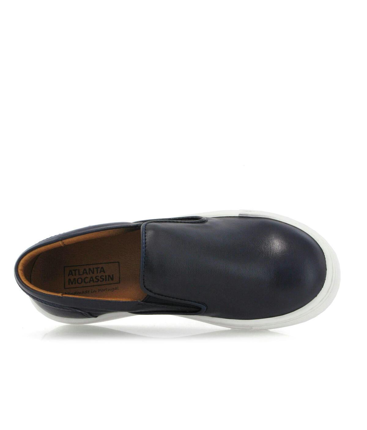 Slip On Sneakers - navy blue smooth