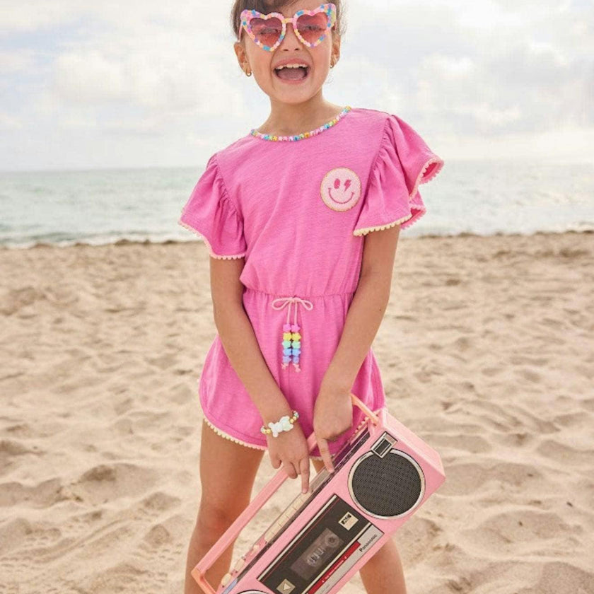 Pink Gems Emoji Romper