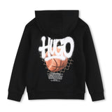 Black Logo Hooded Sweatshirt