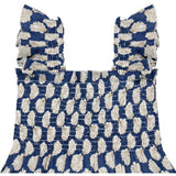 Mini Paloma Girl's Dress Shell Beach Navy, Blue