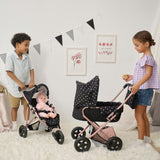 Olivia's Little World Pin Up Doll Jogging Stroller & Retractable Canopy