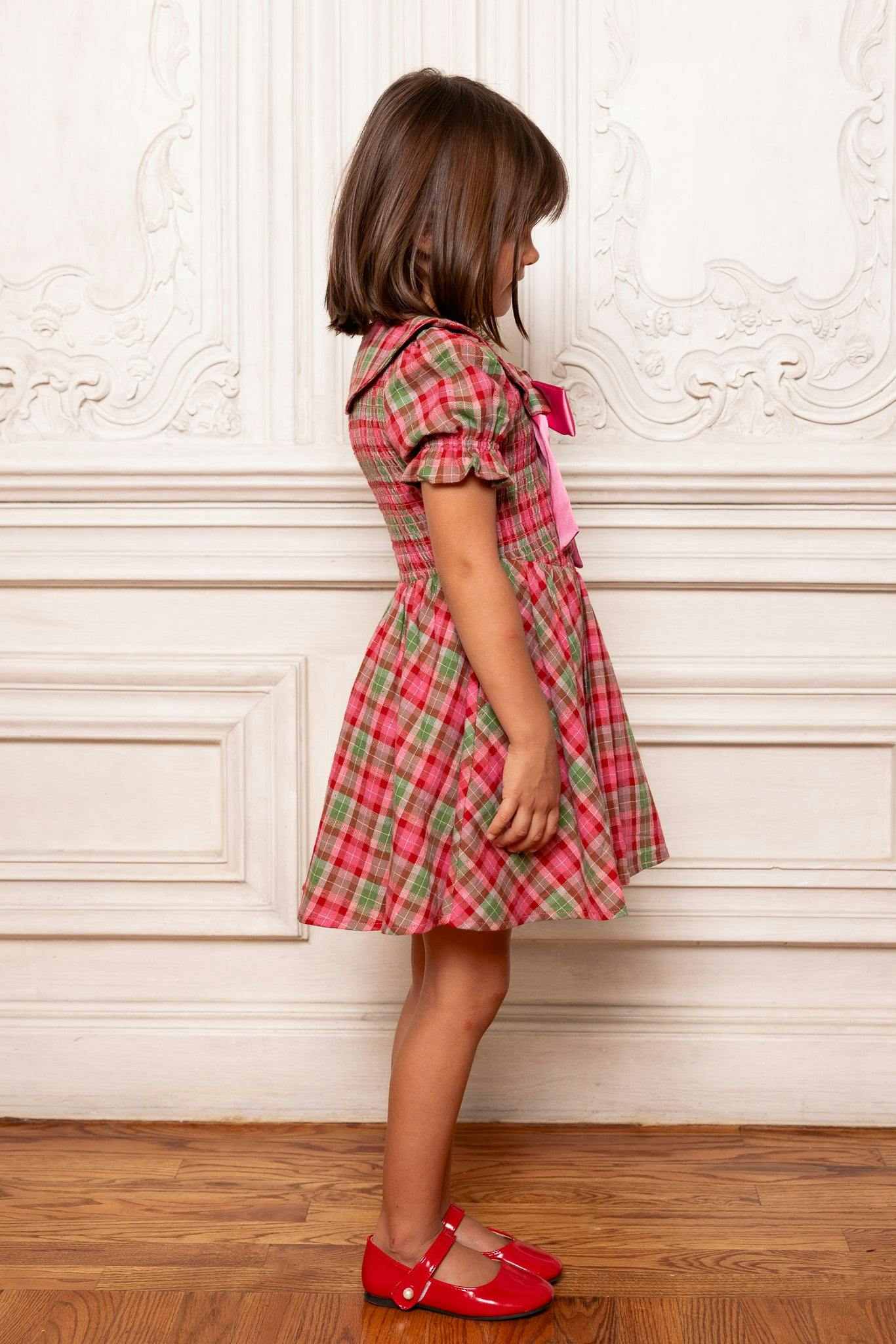 Mini Alice Dress in Rosewood Tartan