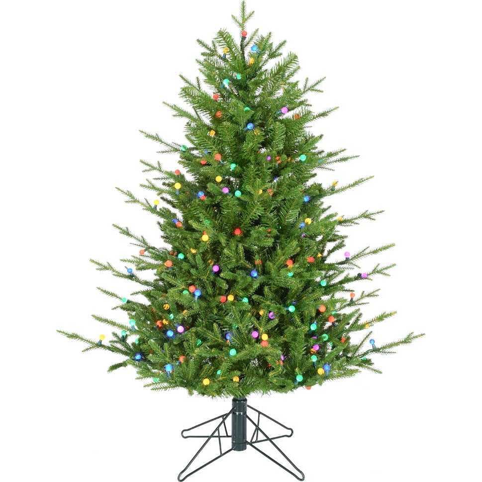 4-Foot Pre-Lit Multi-Color LED Timberland Tree