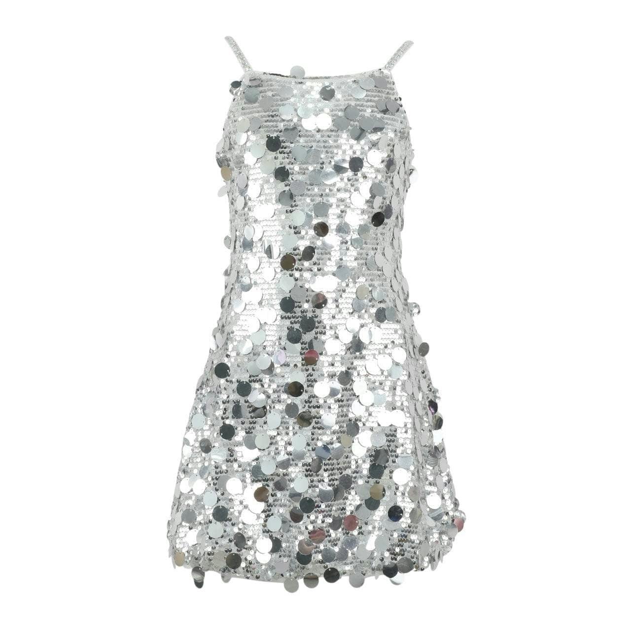 Silver Stardust Paillette Dress