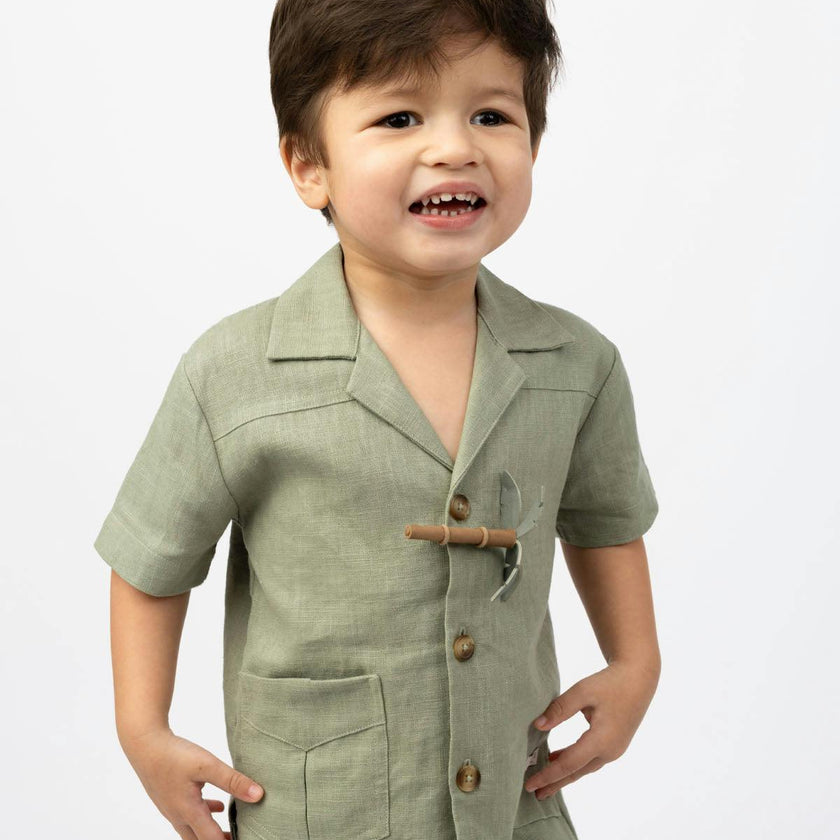 Sina Clip | Palm Tree | Green Bay Leather