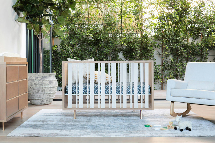 Nursery Works Novella Crib In Stained Ash / Ivory Finish
