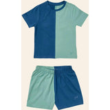 Colorblocked T-shirt Set