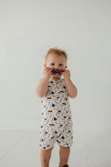 Boy's Sleeveless Romper Balloon Dogs